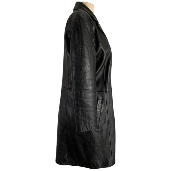 Vintage Adler Collection Leather Mid Length Jacket Size large Petite - Picture 2 of 11